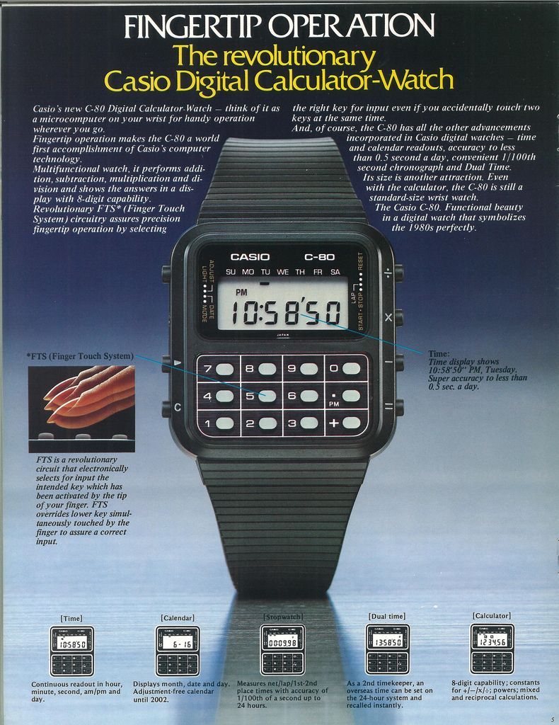 1980s casio watches