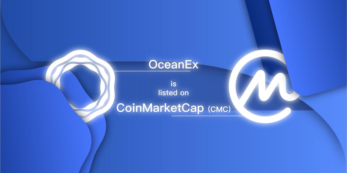 OceanEx Official on Twitter "OceanEx is now on CoinMarketCap (CMC). Thanks for the recognition