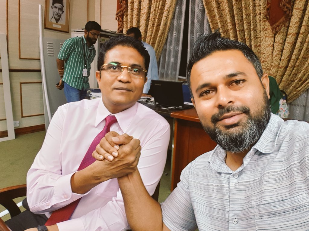 Shiyamaldives's tweet photo. Our energetic PG Leader Hon @ahmed_nihan . https://t.co/1Vy4WztrPC