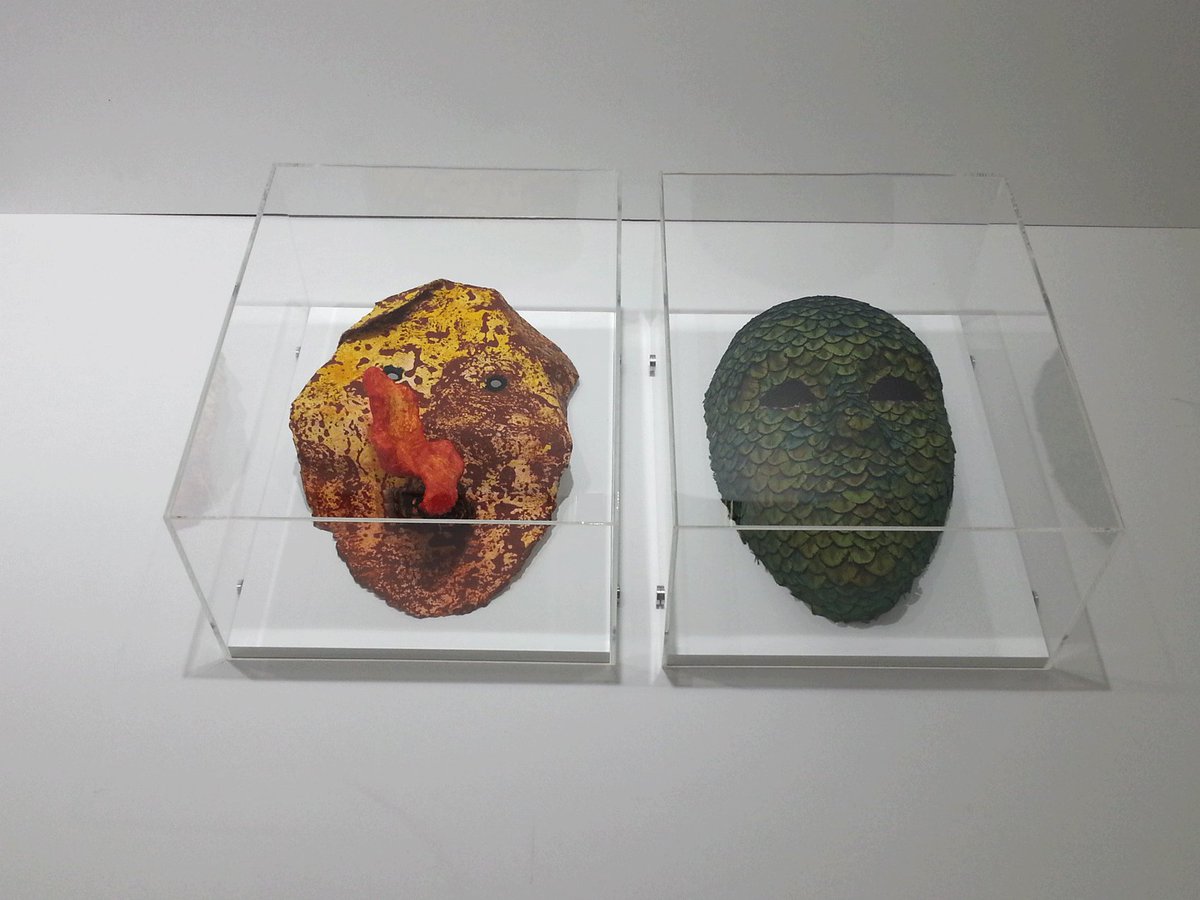 ArtefactLondon's tweet photo. Acrylic box frames seem to be a perfect choice for displaying these beautiful masks https://t.co/Uh93VfZI7Q