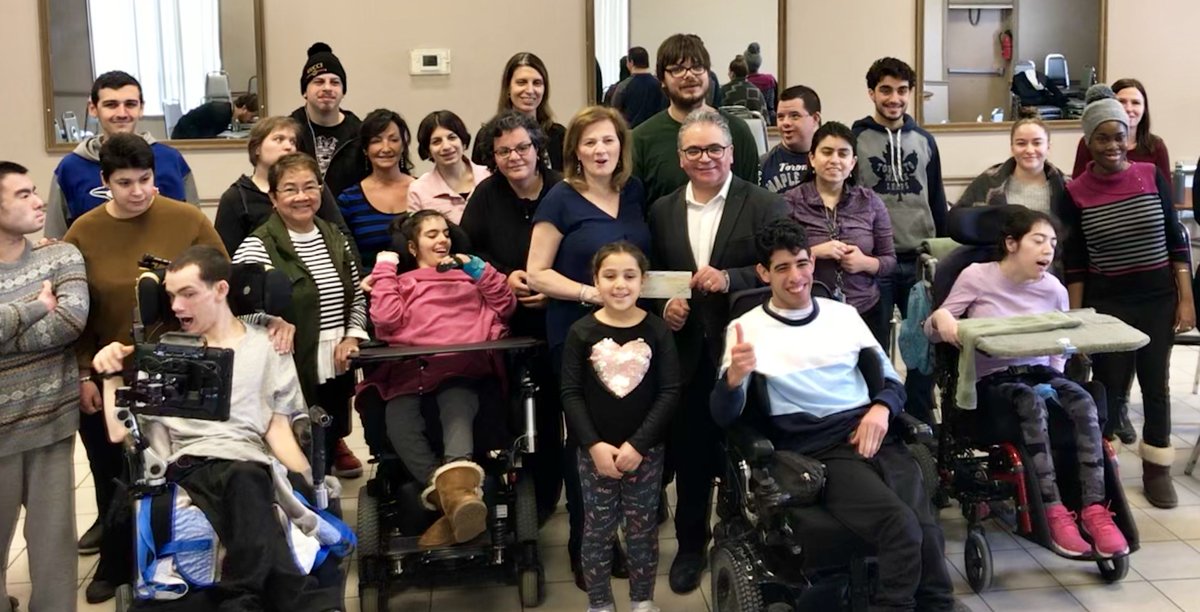fsorbara's tweet photo. I had the #privilege of presenting a #GovernmentofCanada cheque of $65,000 to #BlueVeilCharity and their #SaraElizabethCentre on behalf of the Minister of #Accessibility for the #EnablingAccessibilityFund. This funding #program supports #community-based projects across #Canada. https://t.co/dAefSutTT3
