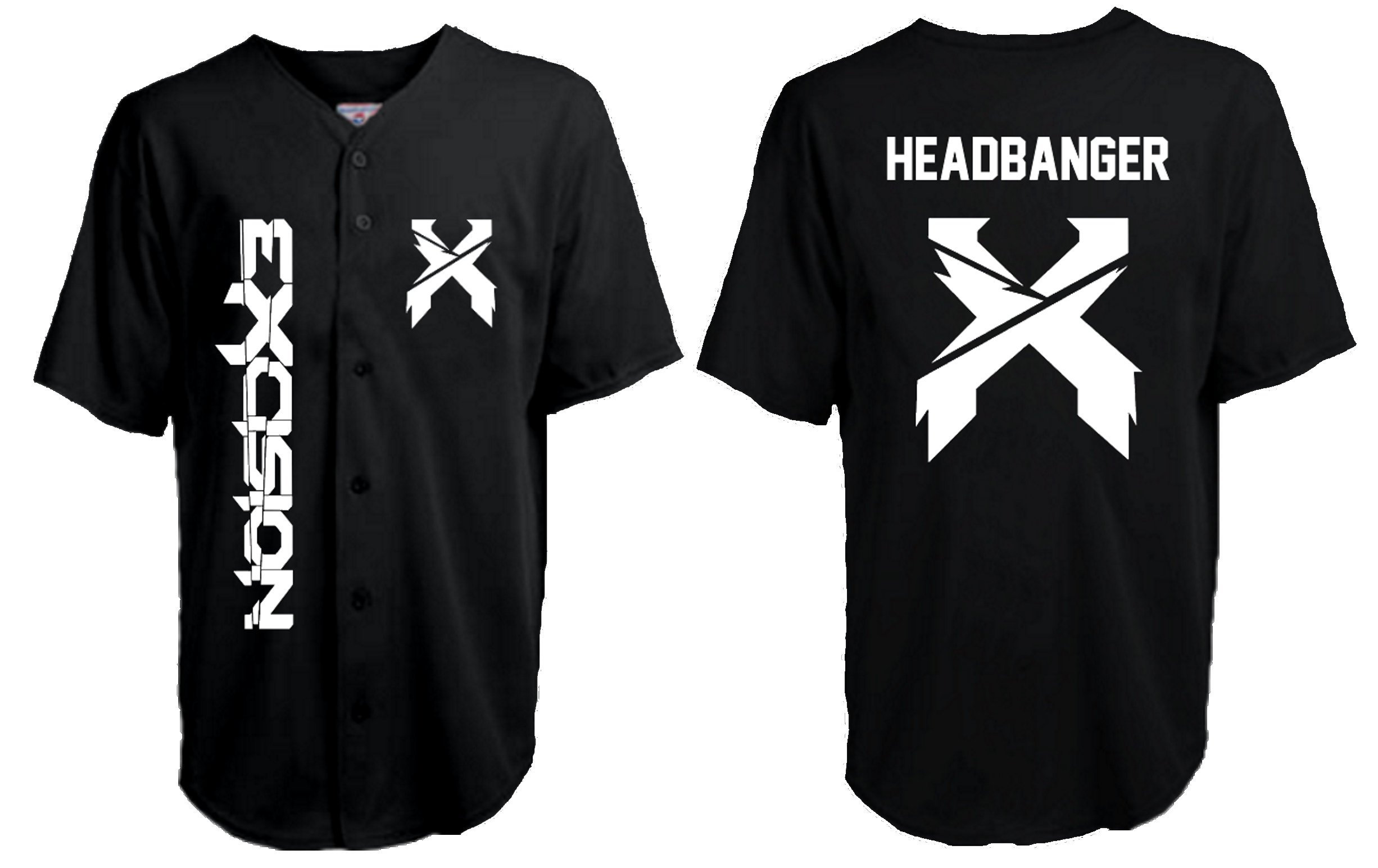 TheDropLine on X: Come get your Excision X Headbanger Blackout Jersey at   #clothing #shirt #black #white #shortsleeve #jersey  #excision #x #edm #LostLands  / X