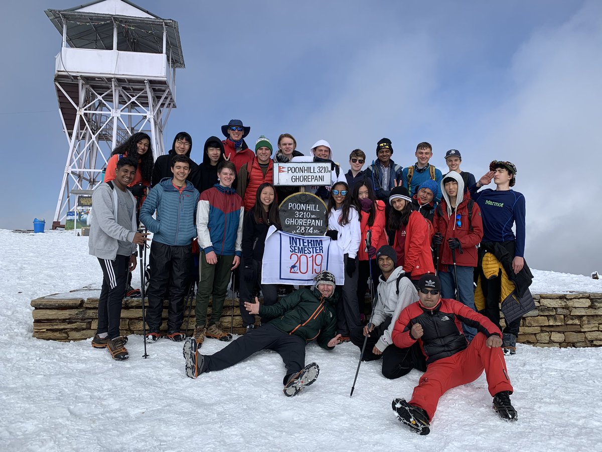 BelcherPhys's tweet photo. Awesome time hiking to Poon Hill in the Annapurna Himalayas on #Interim2019 with @SAmericanSchool students! We had a great time!!! https://t.co/C1B19SMrp2