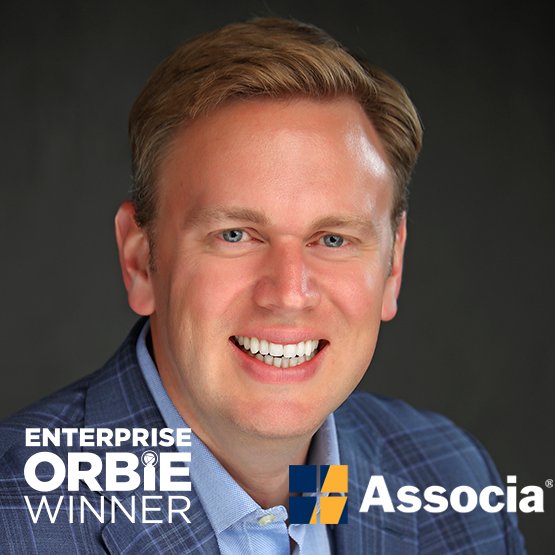 InspireCIO's tweet photo. Congrats to Andrew Brock of @Associa, the Enterprise winner of the 2019 #DallasCIO of the Year #ORBIE Awards https://t.co/1JAZ68cv6s