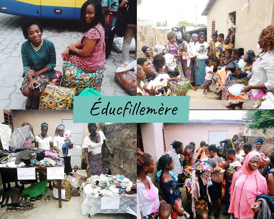 L'année 2018 grâce au vide dressing des copines, nous avons pu faire quelques dons d'habits à certaines filles mères et leurs enfants. #EducFilleMere