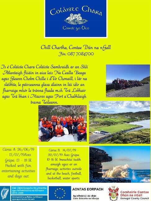 CharaColaiste's tweet photo. Eolais &amp; íomhanna Choláiste Chara, an Irish language summer school for 10-18 year olds #gaeilge #Gaeltacht #Donegal #Teanga #Eire see details below, dm for more info. ☘️ https://t.co/NvSfoudF4M