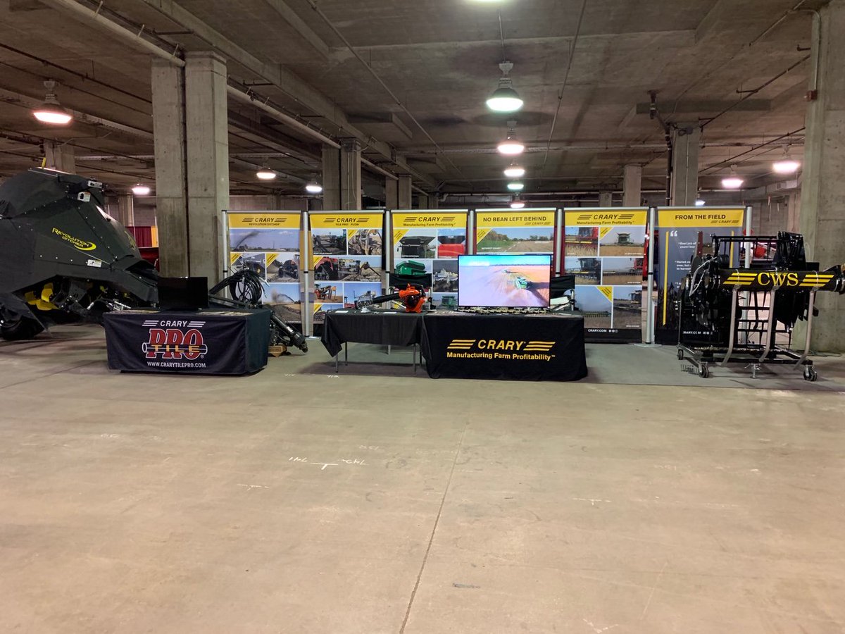 CraryAg's tweet photo. @CraryAg and @CraryTilePro are at the @WesternFarmShow in Kansas City through Sunday! Swing on by for a chance to win a *FREE* ECHO Blower and see the #RevolutionDitcher in person! #beast ๐ช
https://t.co/MAjZHam1K7
.
#Crary #CrayAg #agriculture #farming #farm #farmer https://t.co/J3T6rmGVx9