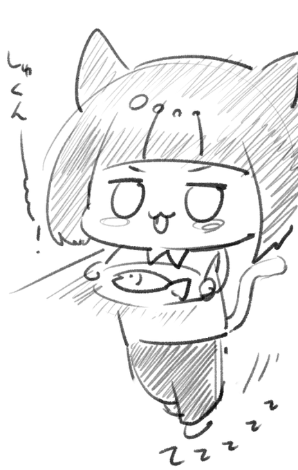 これはマントを書き忘れたネコの日の前田きゅん
#ネコの日 