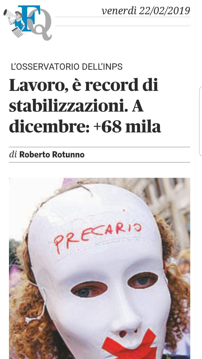 Sarà perché a Natale sono tutti più buoni...o per effetto del #DecretoDignità, contro ogni catastrofica previsione gufara? #22Feb #lavoro