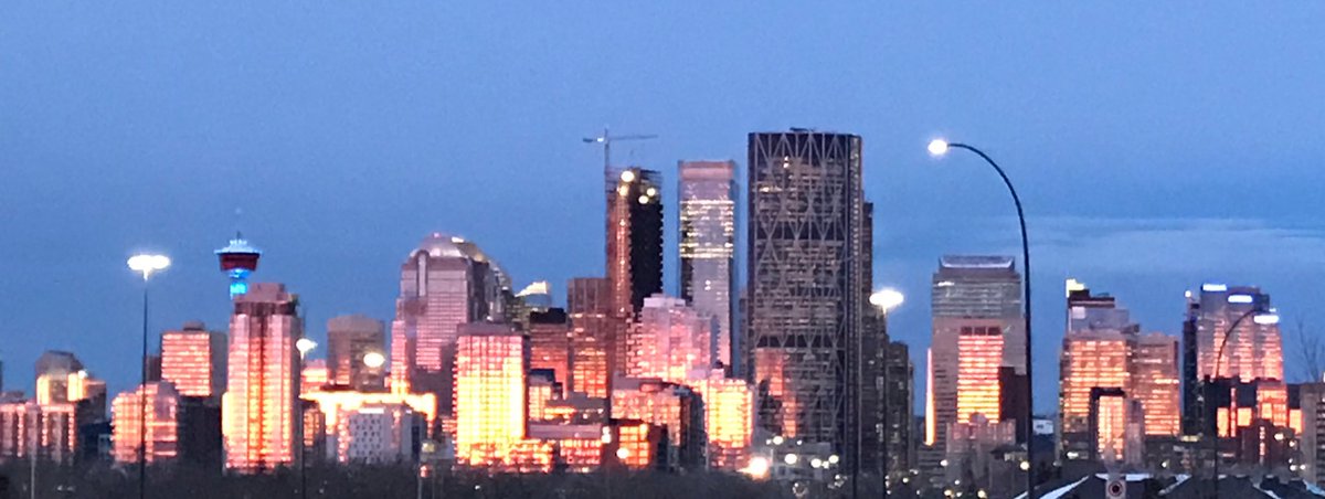 Loving the #YYC sunrise today