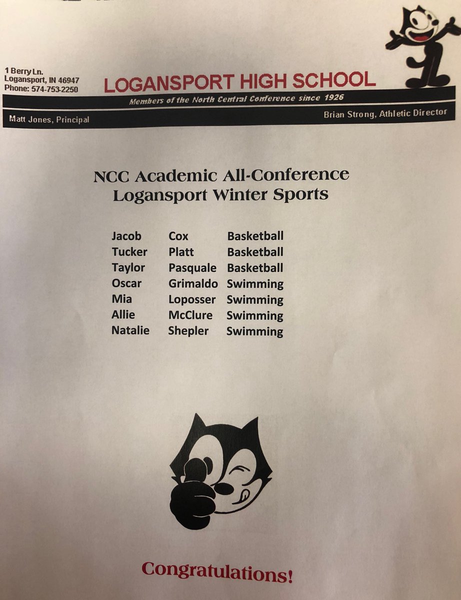 Congrats to the 18-19 winter sports academic all-conference athletes. To qualify, they must be a senior with a cumulative GPA of 3.5 or higher.