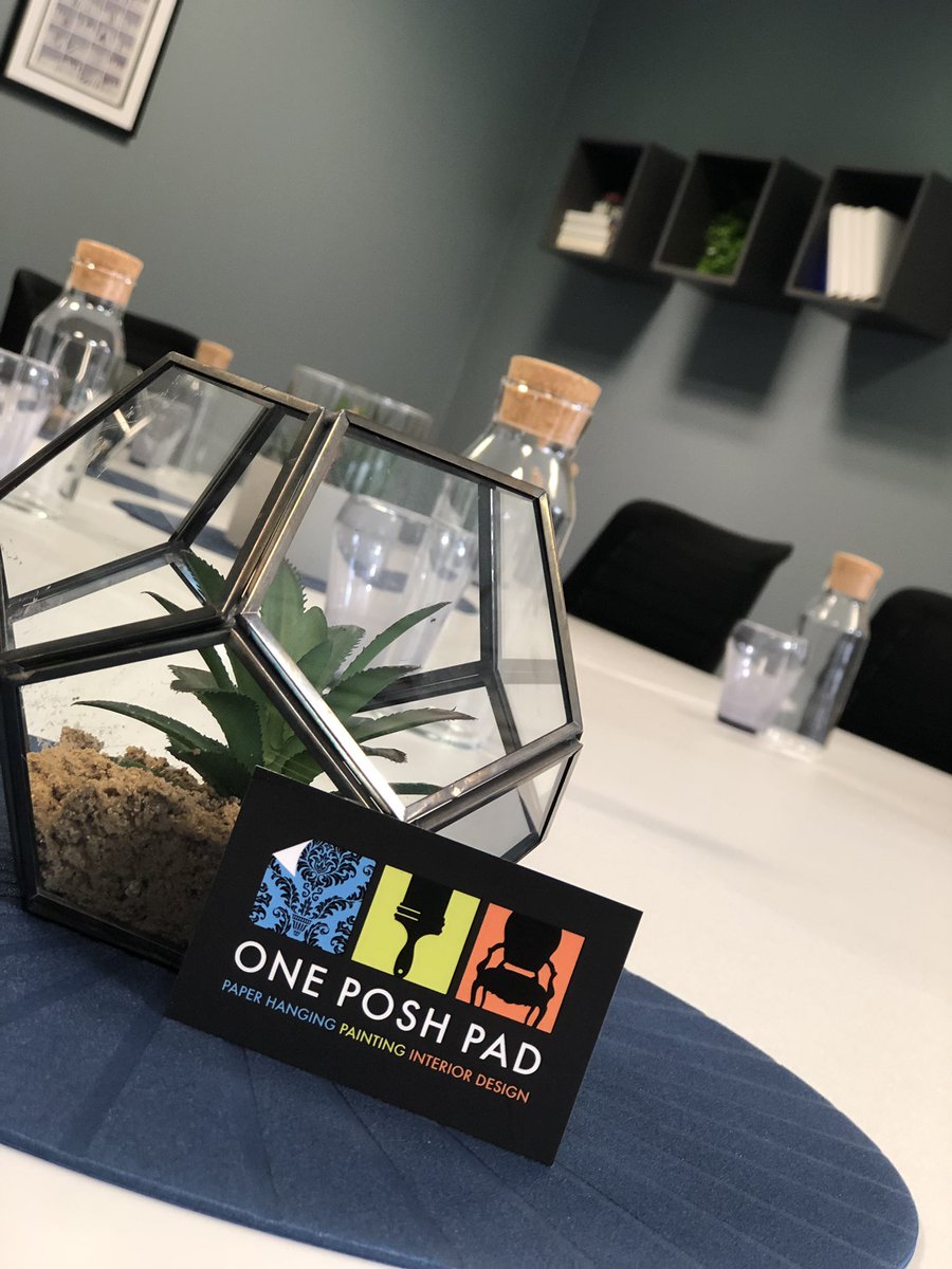 oneposhpad's tweet photo. This weeks job..Meeting Rooms at Kingston Property Services. Sliding doors fully wrapped. Painted &amp; styled
@oneposhpad @BerniciaGroup @LivingSpaces @ValsparPaintUK @NEFollowers @Living_North #officemakeover https://t.co/PJuDe4xV1u