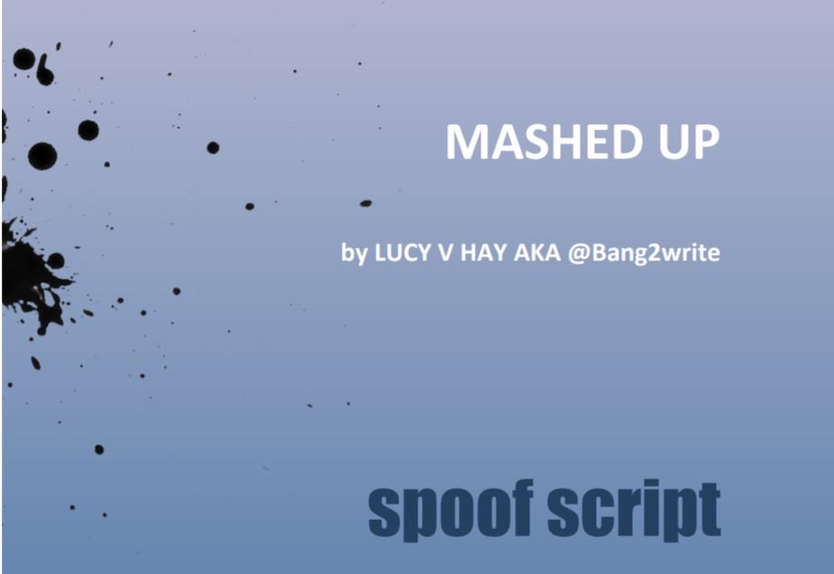 valeriekalfrin's tweet photo. Wondering if your screenplay has cliches? "Mashed Up," a marvelous spoof from @LucyVHayAuthor @Bang2write features the ones she sees most often in the first 10 pages. Read and grin, wince, rewrite. :) #screenwriting https://t.co/SX5j8ixxMt https://t.co/xUGCEl0JcH