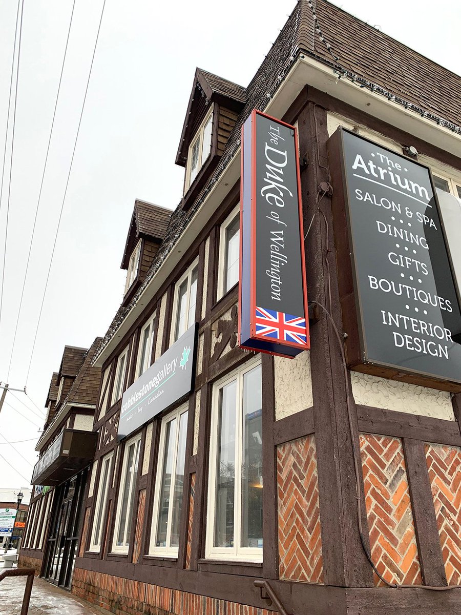 WestmountSigns's tweet photo. Earlier this month our team of talented #signmakers and installers revamped the exterior #signs at the Atrium in #UptownWaterloo. Be sure to stop in today and #shoplocal! 🛍️
#kwawesome #atriumwaterloo https://t.co/QXVGEfon1i