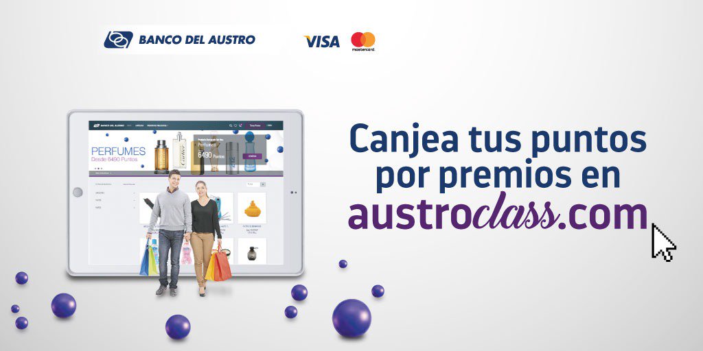TarjetasBDA's tweet photo. Utiliza tus Tarjetas #BancoDelAustro, acumula puntos #Austroclass y canjéalos por fabulosos premios en nuestro catálogo virtual https://t.co/cSCh1dyhgr https://t.co/OzK1OhYX4C
