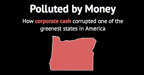 Oregonian's tweet photo. Why has Oregon behind on so many important environmental fronts? Oregon’s failure to regulate campaign cash has made it one of the biggest money states in American politics. The flood of money created a climate where industry gets what it wants. https://t.co/I5z1s4JSNo https://t.co/ln6sRNejlb