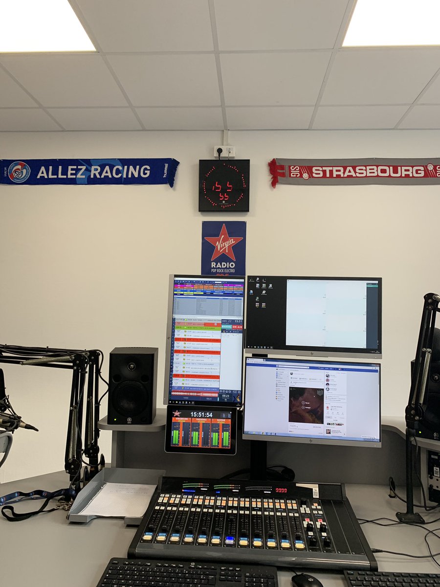 Dans le nouveau studio @VirginRadio67 #Strasbourg avenue de la paix ! Sur l’appli VirginRadioFr et à la radio 📻 - 16H/20H