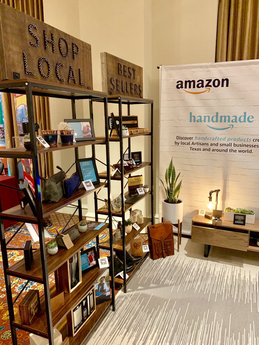 Our booth is ready! If you’re at #Dad2Summit, stop by to learn how @amazon supports local Artisans!