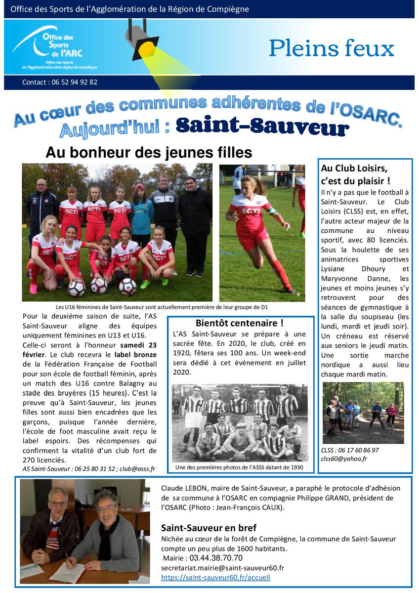offisport's tweet photo. Découvrez la lettre d'info n°49 de l'OSARC. Bonne lecture et bon week-end sportif ! https://t.co/0TOgu4kwfc