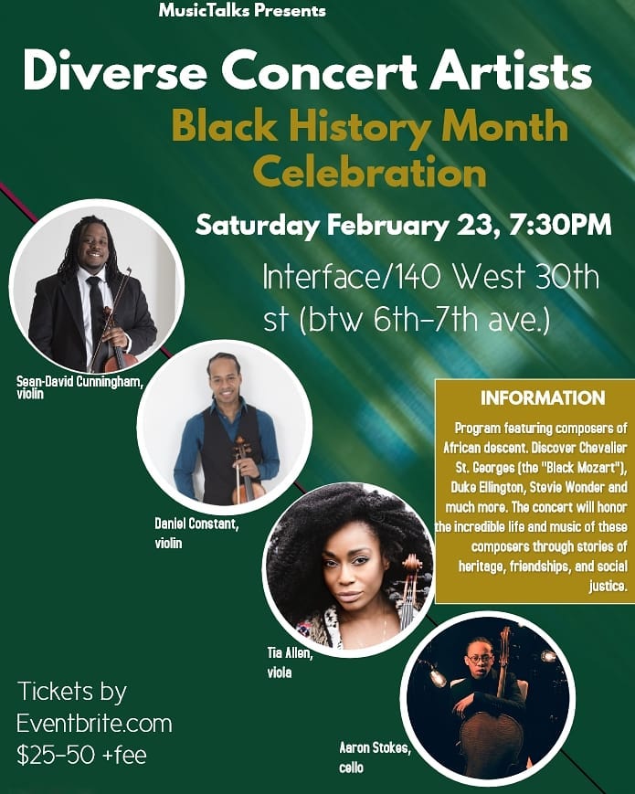 DCAStringsNYC's tweet photo. Invitation for Black History Month Concert Celebration February 23rd - https://t.co/5vlLXBNEop https://t.co/cvRsbSjHU1