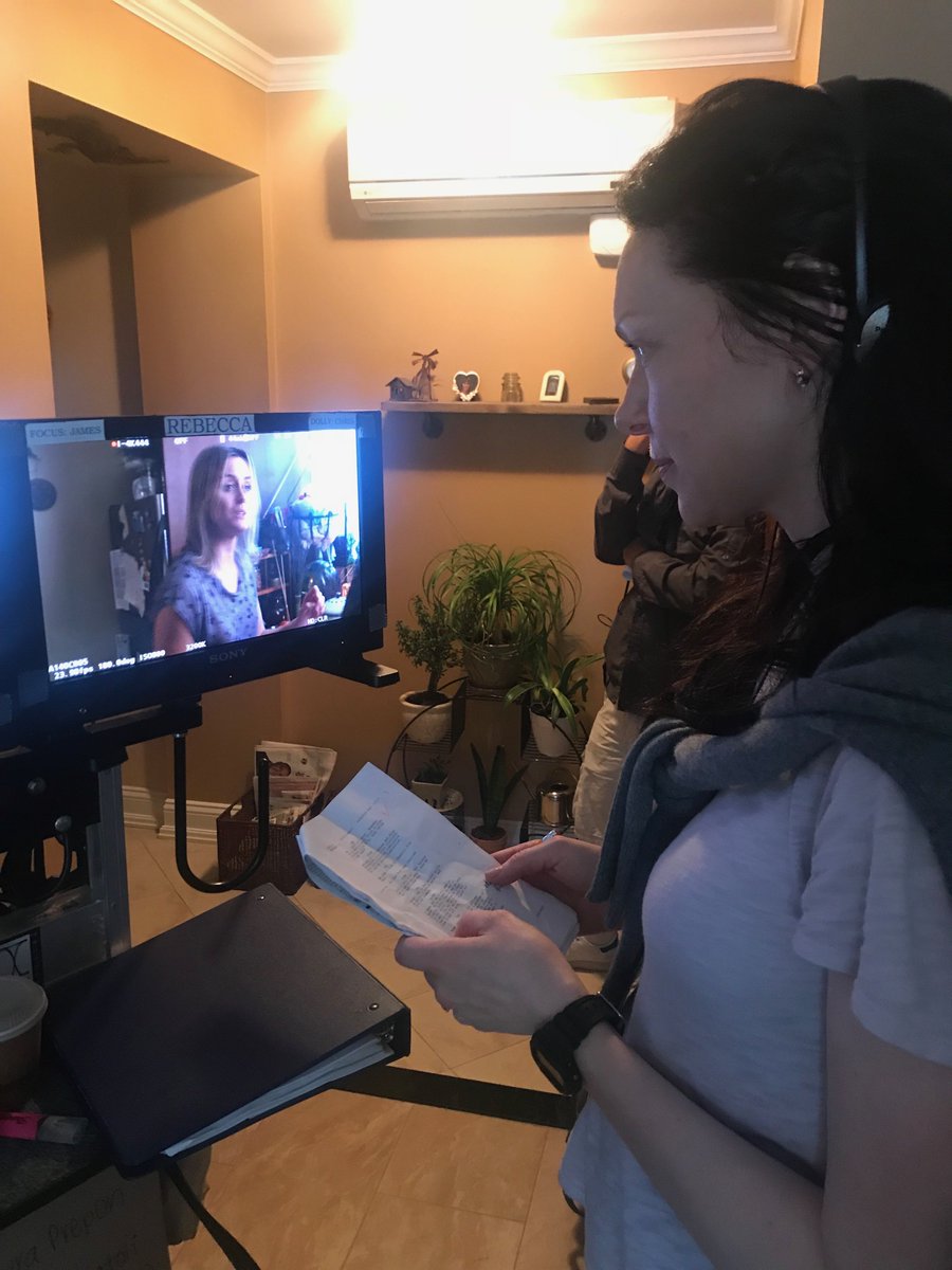 #FBF to directing my episode of #OITNB this season. I loved directing @TaySchilling in these scenes & can’t wait for you guys to see them! #orangefamily #FemaleFilmmakerFriday