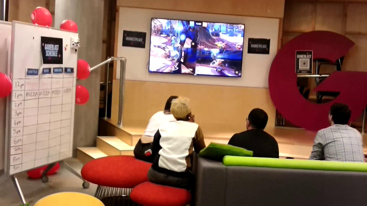 richardtfreeman's tweet photo. We are gaming for good this afternoon at @JustGiving offices watch us playing live in our #JGGaming office https://t.co/tRRnh4FK13 https://t.co/pwUH1iYWLn