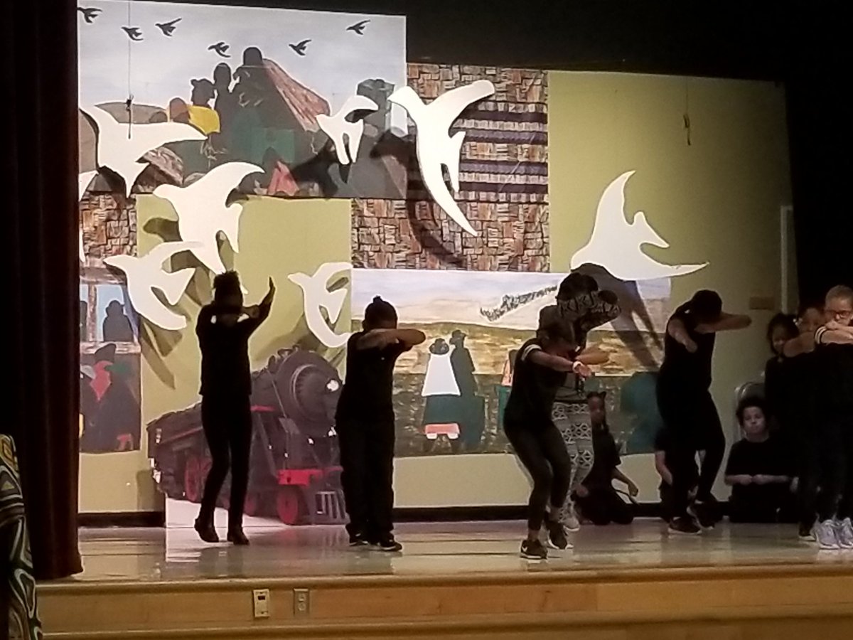 #BlackHistoryMonth #studentperformance Wonderful program at Mark Twain Elementary #JacobLawrence @TwainIB @HoustonISD