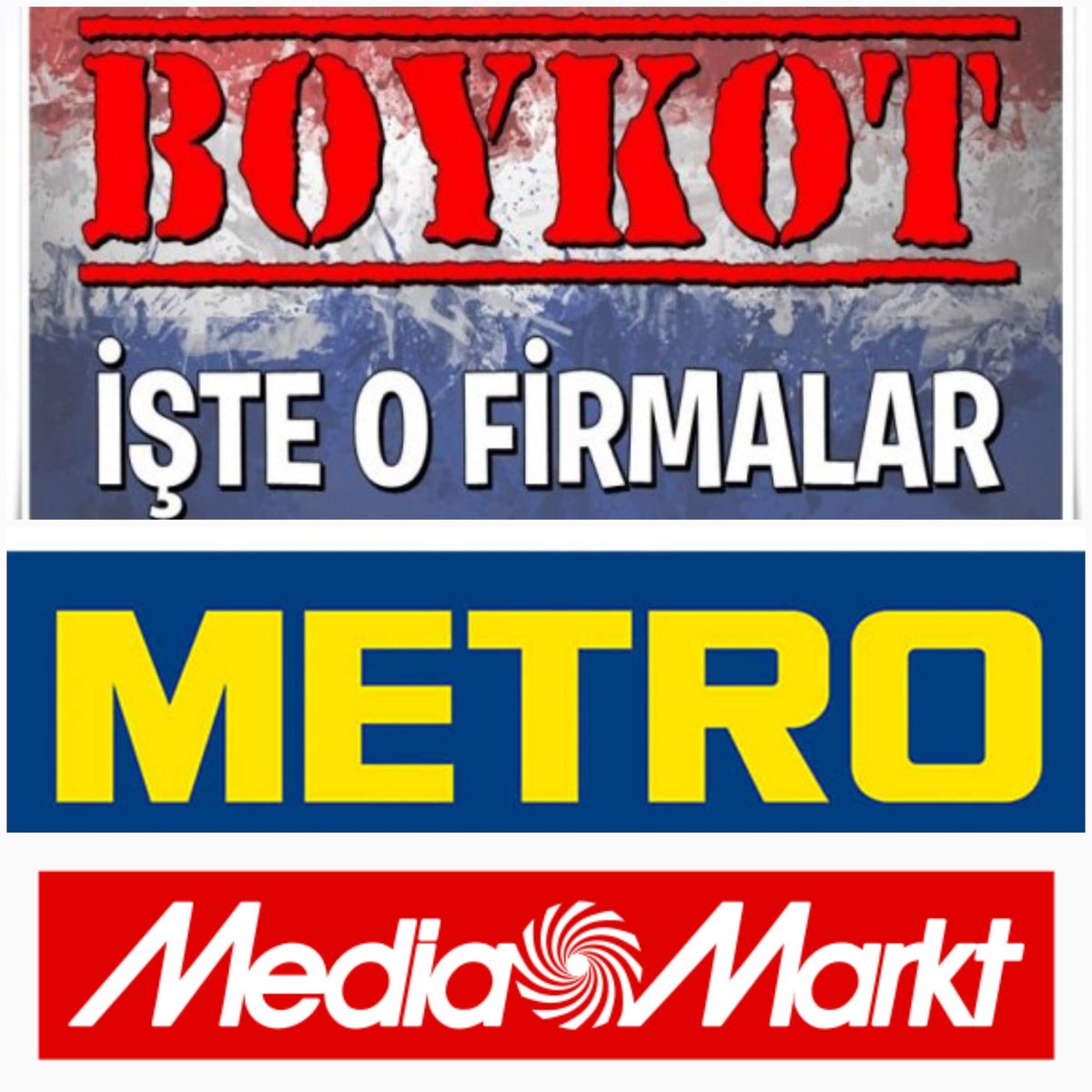 #İşçiDüşmanıBOYKOTMetroMarket  işçilerin yasal haklarını   ödemeyen  metro ve media markt alış veriş yapmayın. Işçilerin sesine duyarsız kalma.