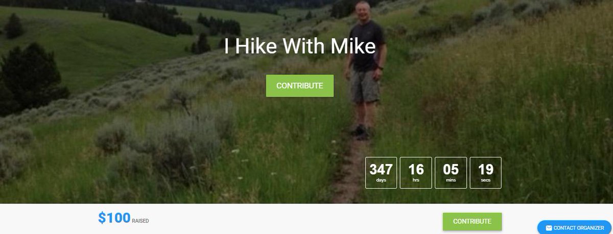 To the Awesome Fan who donated $100 and put us on the board and the path forward- we say thank you from all of us- including Mike who is doing this challenge to prove all of us can be part of disrupting the aging process....
#IHikeWithMike #NoAgeLimits #AARP #Hiking #TripleCrown