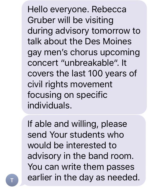 East High School GSA tweet media
