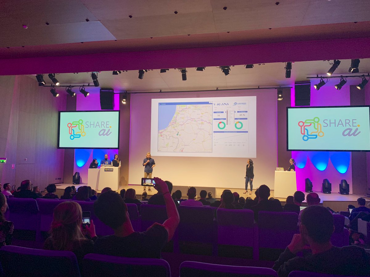 lbillon's tweet image. Vaiana :Cartographier 100% de la pollution plastique du réseau fluvial français en moins d un 1 an grâce à l intelligence artificielle! Le pitch de #SurfRider Europe devant le jury de #ShareAI dans les locaux de #Microsoft! #AIforGood