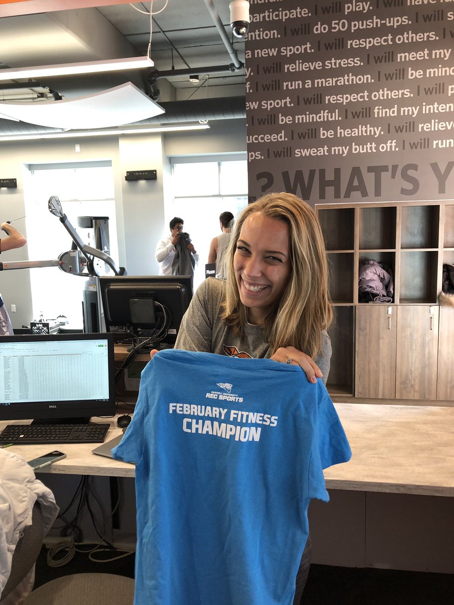 CarrollURec's tweet photo. For national recreation day, we will be handing out ten of these beauties at the RecSports Fitness Center. Only for February Fitness patrons with at least 10 stamps! #piosmove https://t.co/TgBET6hGT6