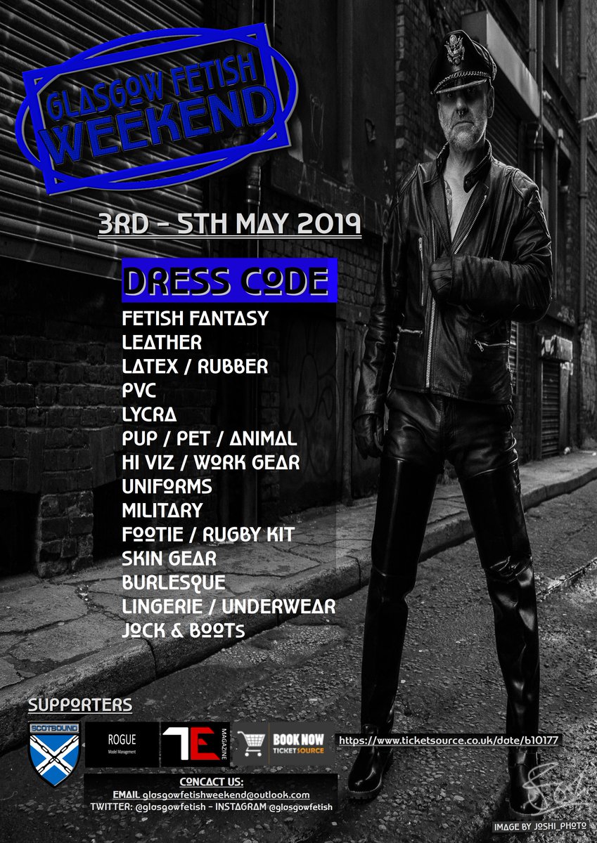 GlasgowFetish's tweet photo. Coming to the @GlasgowFetish Weekend 3rd - 5th May. Not sure what to wear. Then here's a quick guide for you kinky people. 
#gfw #fetish #fetishfriday #fetishfashion #fetishism #fetishweekend https://t.co/jig5bPO8nb