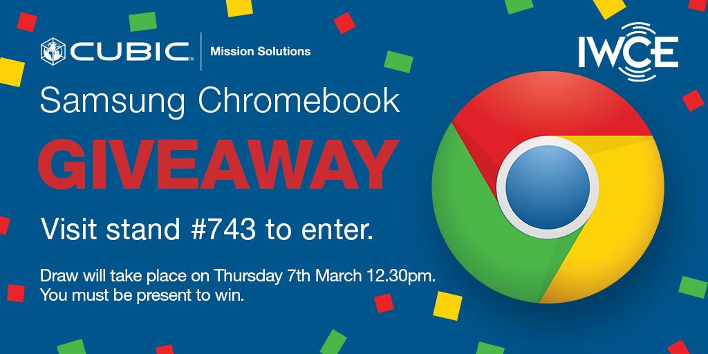 Cubic_MS's tweet photo. For a chance to win a Samsung Chromebook come visit us at @IWCEexpo Las Vegas. Drop by stand 743 with your business card. We will showcasing all our #RoIPSolutions. Learn more here: https://t.co/POwvKrZUy1 #IWCE2019 #Interoperability #RoIP #RadioComms #RuggedIoT https://t.co/h4w3AgdKfa