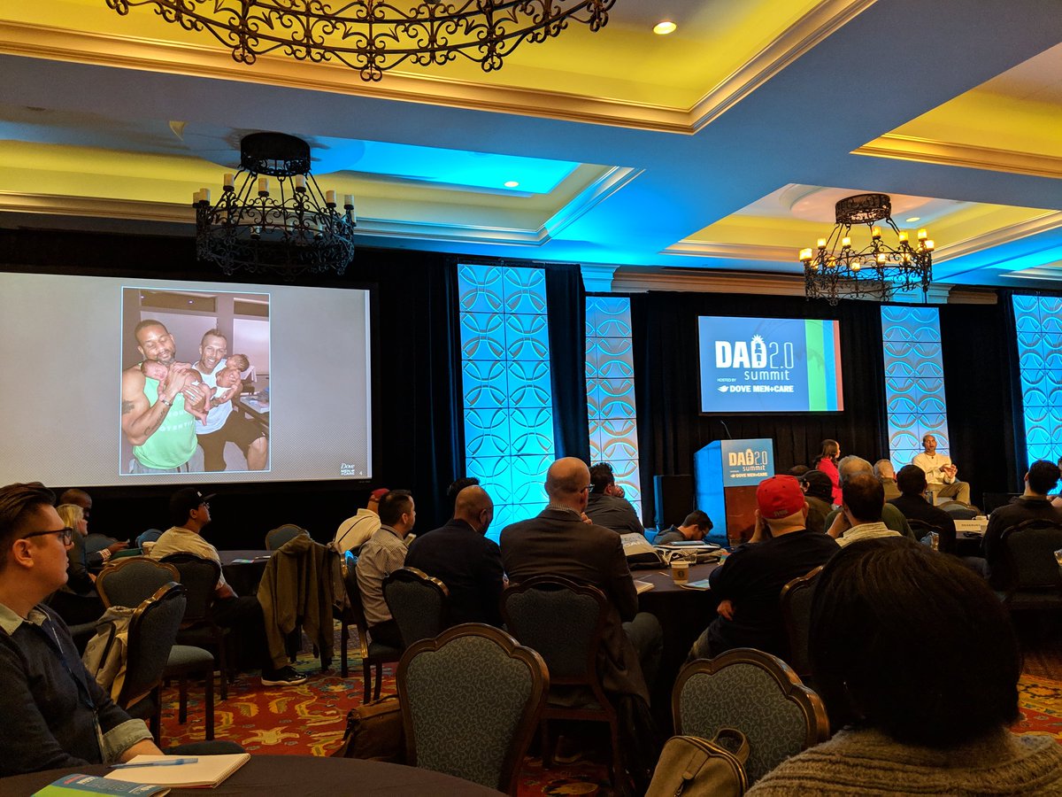 thetomsylvester's tweet photo. Amazing listening to @ShaunT share his journey of how he and his husband had their kids. @dad2summit 

Amazing! #fatherhood https://t.co/2oKbZKvnxk