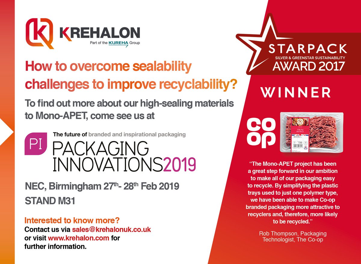 Less than 5 days left now to Packaging Innovations 2019 at NEC, Birmingham and we can't wait! 
Come see us at Stand M31 - right next to the Ecopack stage! It is promising to be a great show and we have some exciting progress to share! 
@EasyfairsPACK #PACK2019 #circulareconomy