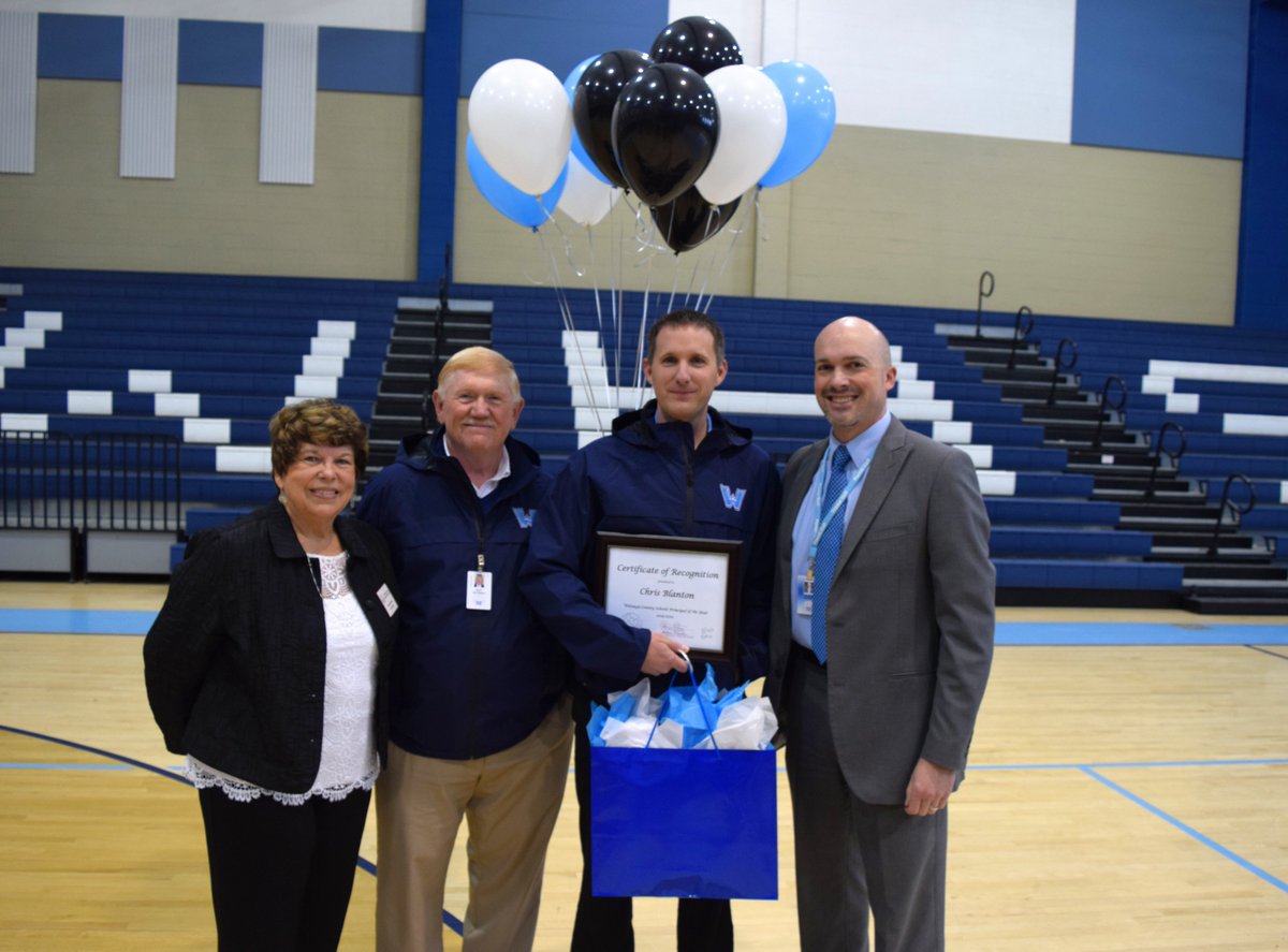 WataugaSchools's tweet photo. Huge Congrats to our Principal of the Year @cgblanton2!! Dr. Blanton was chosen for the honor by his colleagues -- the principals of our other schools -- and who knows the job better! Well done Dr. Blanton, it's well-deserved! #WeAreWatauga @WHSPioneerPride https://t.co/om2paeRiUb