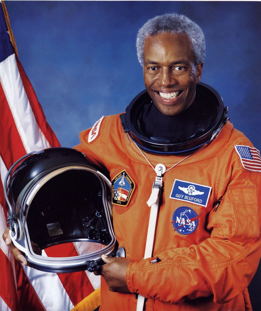 Guy Bluford was the first African American in space, flying on STS-8 in 1983. Before joining NASA, he flew F-4C fighters for the Air Force in Vietnam and completed 144 combat missions. Learn more about Bluford: s.si.edu/2Vc9gSH #BlackHistoryMonth