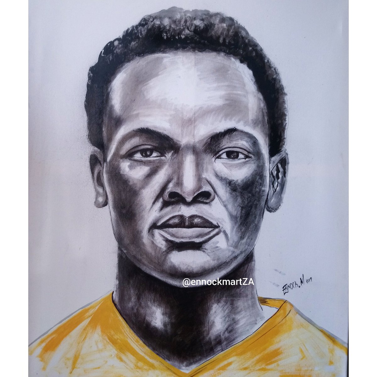 Wiseman Meyiwa charcoal and Acrylic portrait #artbyennock 🖤

My name is Ennock Mlangeni. YOU DON'T KNOW ME YET!

RT 🙌🏾