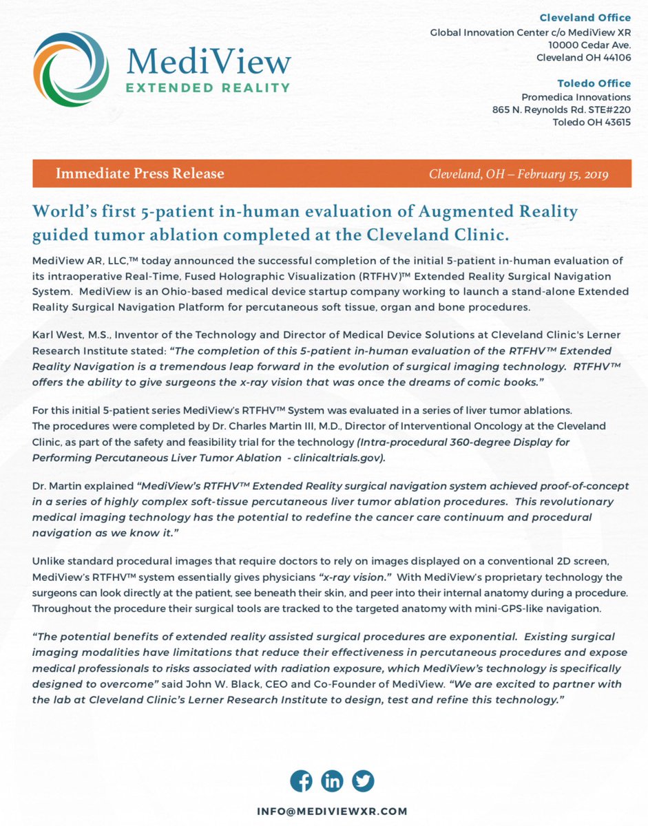 Augmented Reality Surgical Navigation Human evaluation completed. Publication coming soon! #AugmentedReality #VirtualReality #CancerResearch #Medicaldevices