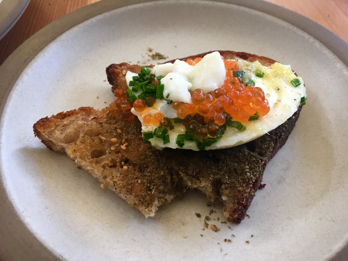 therecycledchef's tweet photo. Best things we ate in San Francisco this week - Torchetti lamb salsiccia at a mano, Chutoro nigiri at The Shota, Coddled eggs trout roe horseradish at Tartine Manufactory &amp; Fried Quail at State Bird Provisions https://t.co/OWouePDYOF