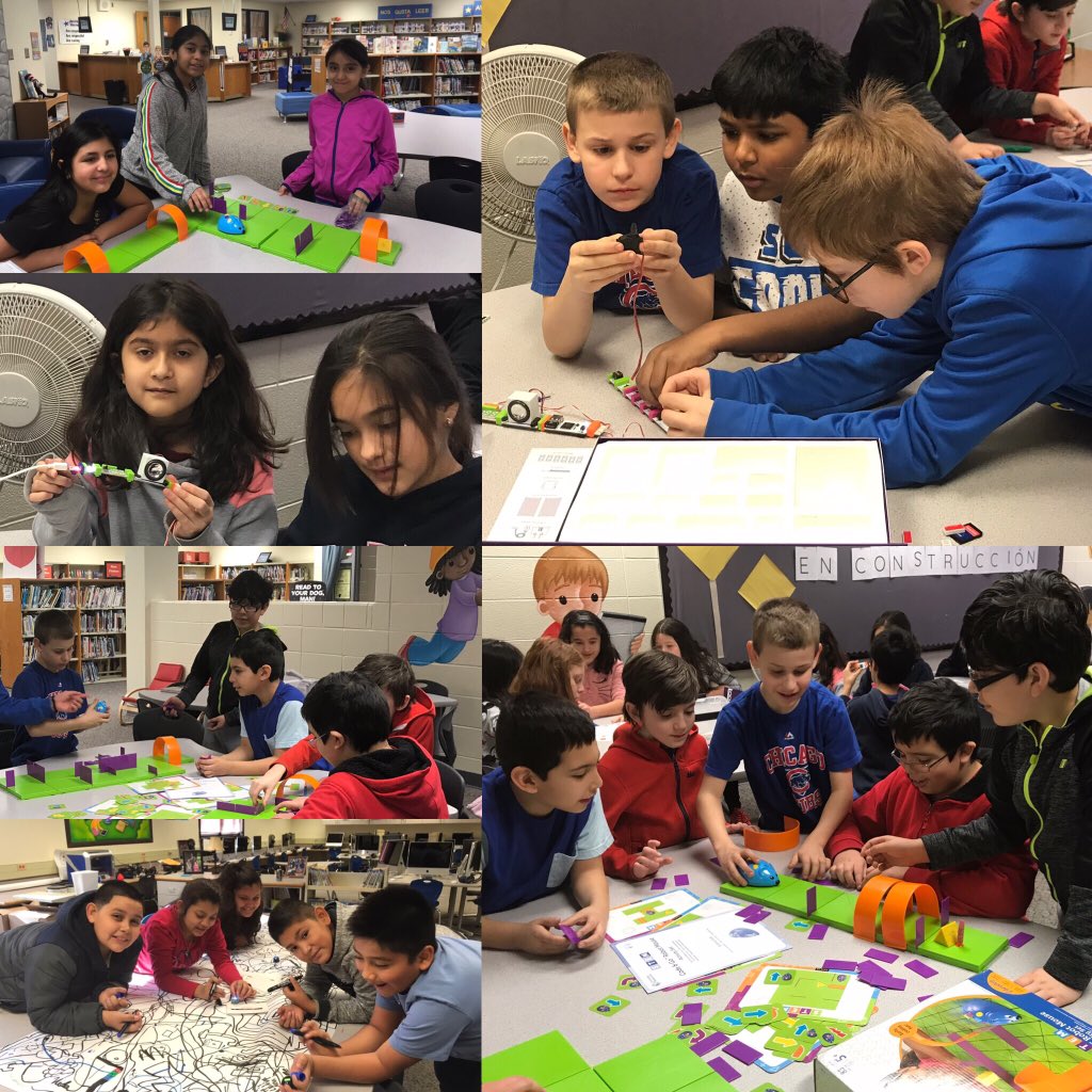 JenJReader's tweet image. @ClasswithMissB and Mr. Carbajal's classes had a Friday Makerspace Fest! @AvonNovas @JenJReader @Ozobot @littleBits #magformers #codeandgo🐭