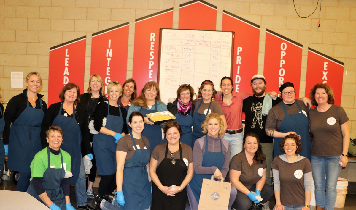indianhillEC's tweet photo. Thank You Braves for coming together to help families in need here in the Greater Cincinnati area. Humbled to work alongside LaSoupe for such a worthy cause! #BravesPride #IHPromise #Family #LIPERO @IHSchools https://t.co/B74LDPtEVh