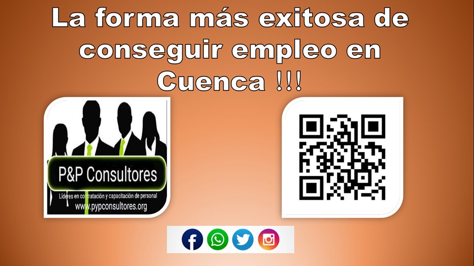 consultores_pyp's tweet photo. #bolsadetrabajo #CuencaEsMiVida #Azuay https://t.co/oQ5HmSMTD6