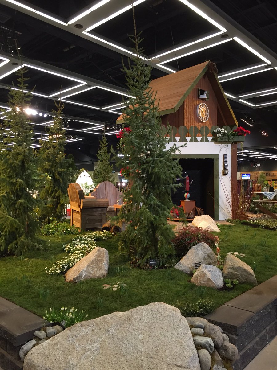 The weather outside is frightful, but in our garden it’s so delightful.... <a href="/NWFGS/">Northwest Flower & Garden Festival</a> #meetmeatthecuckooclock #alpenhaus #fancyplantsgardens #susanbrownelandscapedesign #springinfeb #goldmedalgarden