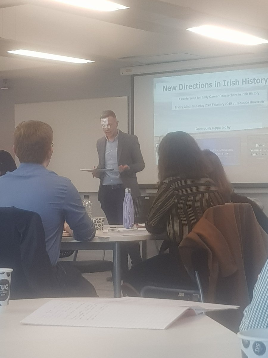 CaitWhite19's tweet photo. Things are kicking off here @NewConference. Very excited to hear all the new research being done in #IrishHistory #NDIIH #LoveIrishResearch @SeanDonnelly66 https://t.co/wOZGJBp2wR