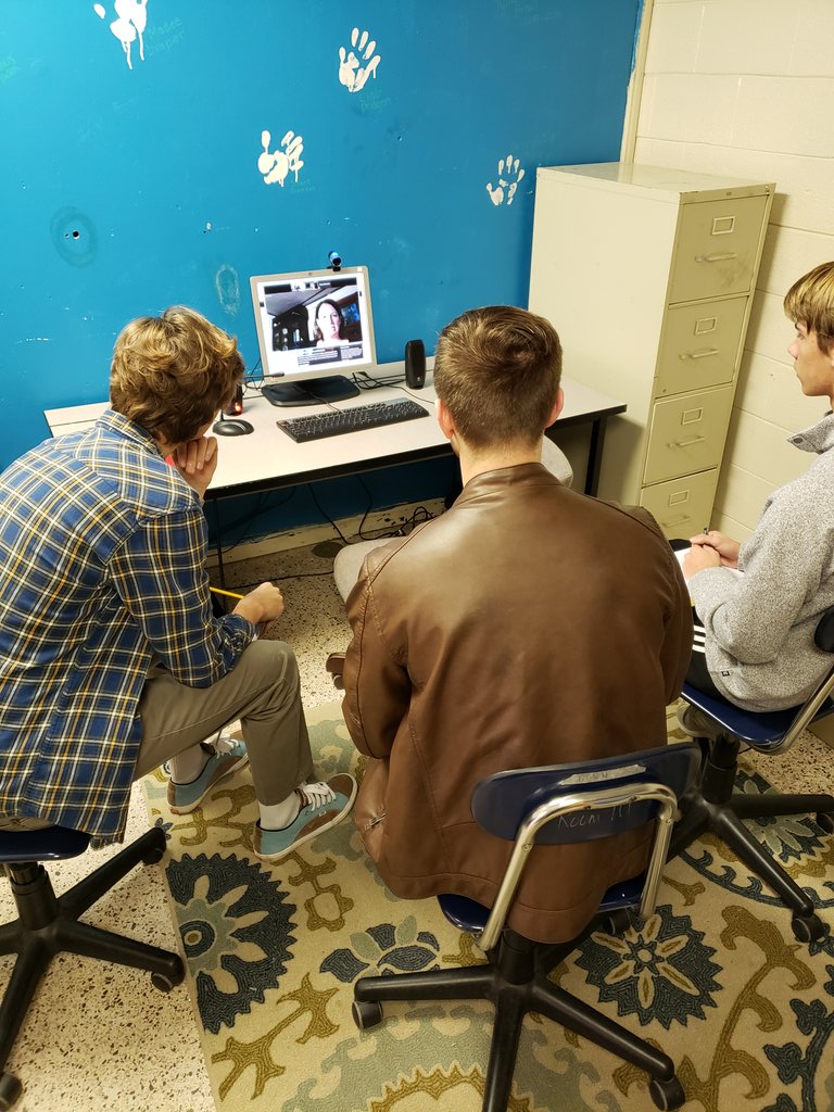 NHCSDrafting's tweet photo. Real World, Global Learning! 

Arch III students at Hoggard virtually met with Val Sporleder of 1 AD Studio in Seattle to discuss one of her recent bathroom remodel projects. #nhcscte #newhanovercosch #hoggardhs #nepris #1adstudio #steam https://t.co/x7tNSIoI6l