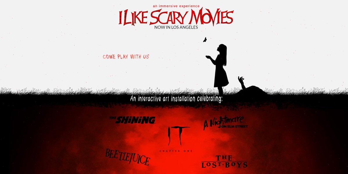 IrishFilmCritic's tweet photo. Experience The Ultimate Scary Movie Interactive Art Installation Celebrating #IT, #TheShining, #TheLostBoys, #ANightmareonElmStreet &amp; #Beetlejuice https://t.co/WFrTgCJxOt @ILikeScaryMovie #ILikeScaryMovies https://t.co/JFqIkgLqCw