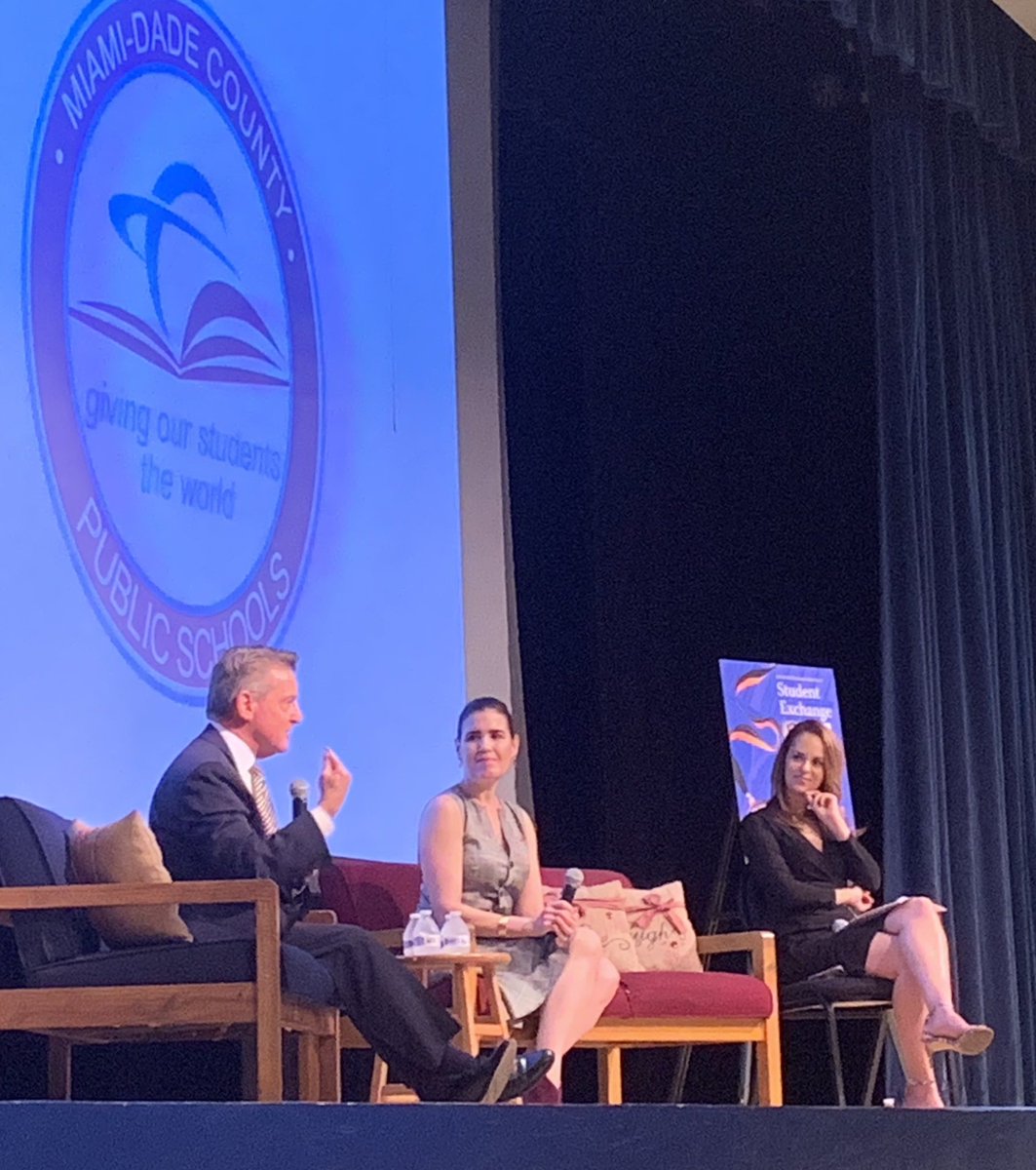 Honored to be hosting  <a href="/MDCPS/">Miami-Dade Schools</a> Alumni Hall of Fame Student Exchange with Inductees Alan Fein (CP) and Ana Veiga Milton (SW). @1Coralparkram @MiamiSup <a href="/MDCPSCentral/">Central Region</a> <a href="/MDCPSCommunity/">Family and Community Engagement at M-DCPS</a>