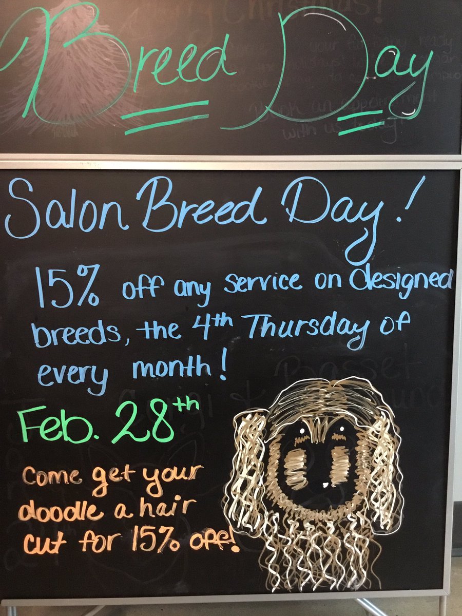 Thursday is oodle day. Bring your #doodles and #oodles and save 15% #petsmartgroomery #denvergroomery #dogsofdenvernc